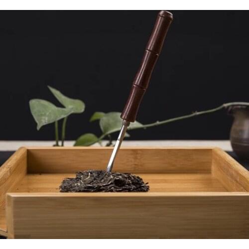 Pu'er Tea Knife Handmade Tea Cone Solid Wood Ebony Bamboo Joint Tea Needle Tea Knife Tea Ceremony Kungfu Tea Accessories