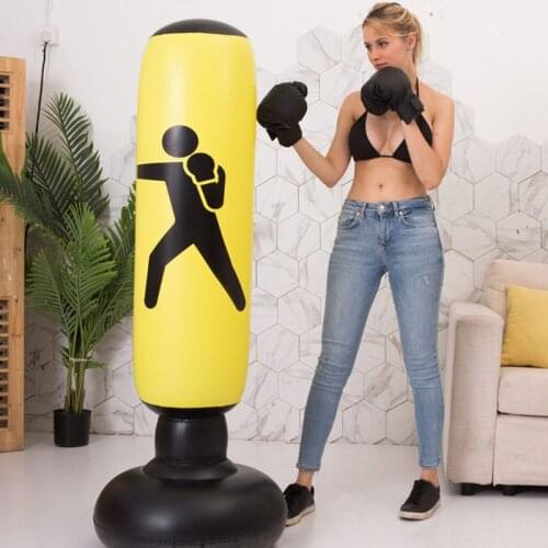 Fitness Inflatable Punching Bag Stress Punch Tower Fight Exercise Speed Stand