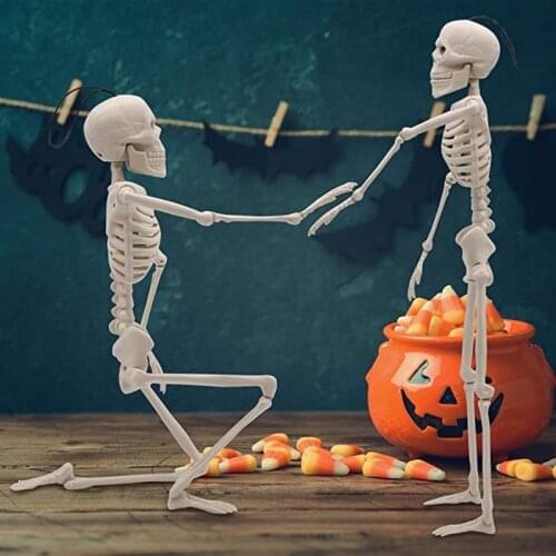 Halloween Human Skeleton Bones Real Life Size Hanging Halloween Props Decoration House Decor Gift Party Haunted House Decoration