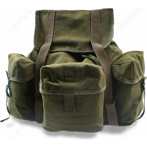 OUTDOORS WW2 US ARMY MUSETTE M14 HAVERSACK FIELD BAG BACKPACK CANVAS GREEN armyshop2008