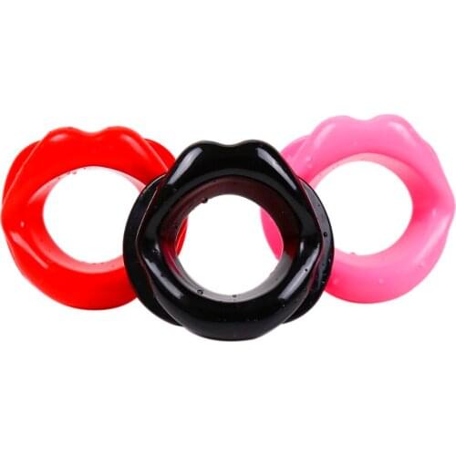 BDSM Couple Flirting Toys Mouth Gap Cock Ring Dildo Sleeves Yoke Sex Opener Oral Sucking Stimulator Adult Products SM Teaching