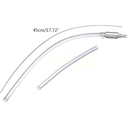 Motorcycle Brake Clutch Bleeder Hose Pipe Kit One Way Valve Tube Bleeding Tool E7CA