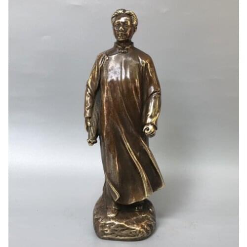China archaize brass Great leader Chairman MAO crafts statue