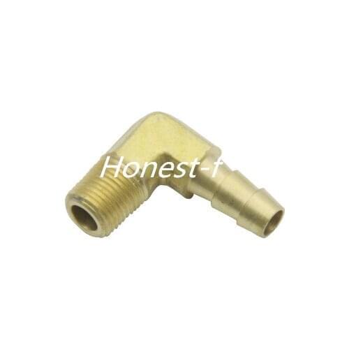 90 Deg Elbow Brass Barb Fitting 1/8" Male BSPT x 1/4"(6mm) ID Hose Boat