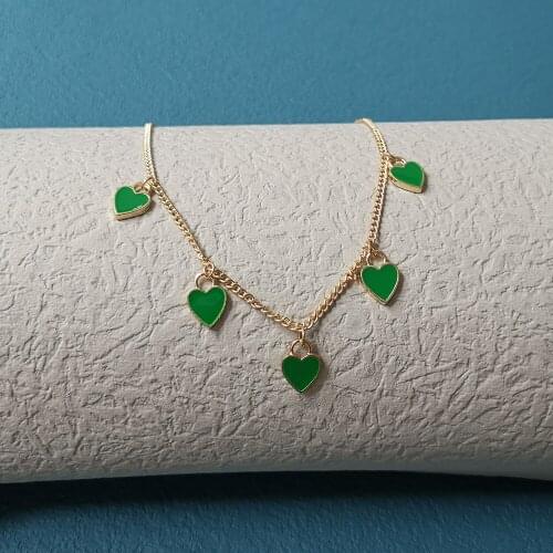 New Sweet Heart Pendants Necklace for Women Clavicle Chain Bohemian Chokers Necklace Jewelry Party Gifts Wholesale