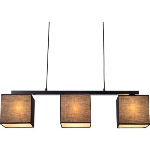 New Minimalist 3 Heads E27 Bulb Pendant Lamp Nordic Fabric Lampshade Hanging Light Lighting For Restaurant Bar Coffee Shop PL528