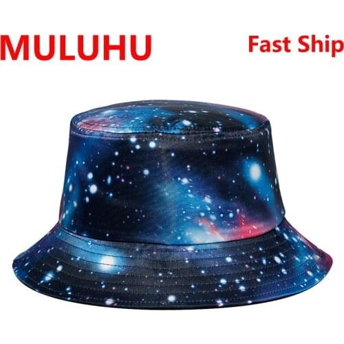 Kapelusz Bucket Cosmic Sky Doodle Men Women Polyester Hip Hop Cap Summer Panama Fashion Fold Sun Fishing Fisherman Hats Gorros