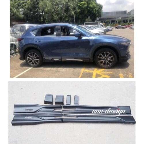 High quality 4pcs/set ABS Chrome Plastic Side Molding Cover Trim Door Body Kits Fits For Mazda CX-5 CX5 2017 2018
