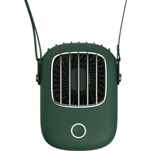 Hanging Neck Small Fan Lazy Portable Mini Outdoor Sports Student Leafless Usb Fan Handheld Cooling Hanging Portable