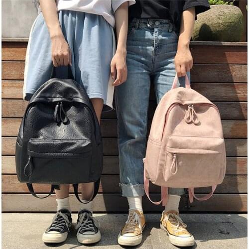 Minimalistic Zipper New Arrival Fashion big capacity shopping bag laptop backpack rucksack bags student womens Bags Hot College