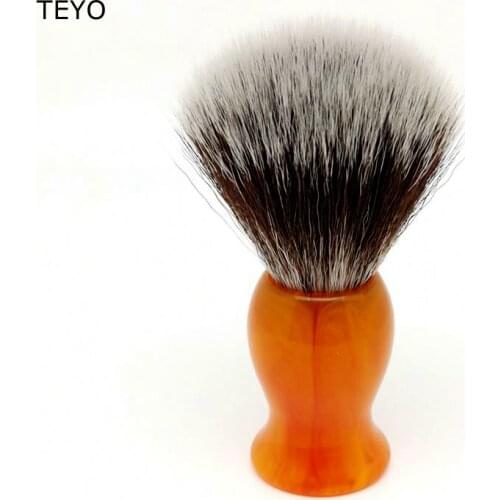 TEYO Synthetic Shaving Brush of Resin Handle Perfect for Wet Shave Soap
