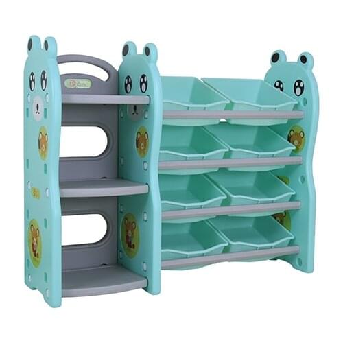Childrens Toy Storage Rack Organizer Kindergarten Cartoon Storage Locker Baby Picture Book Book Cabinet Large Capacity