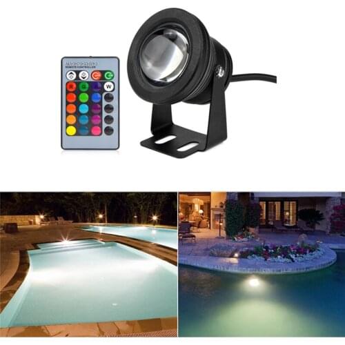 IP68 10W LED COB Garden Light Underwater Spot Lights Lawn Lamp Outdoor Swimming Pool Pond Fountain Lighting AC to DC 12V-24V
