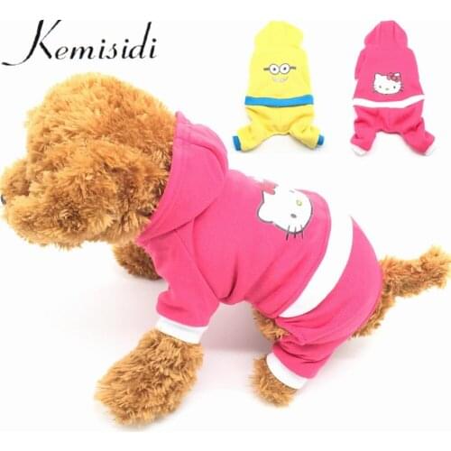 KEMISIDI Warm Pet Dog Clothes Winter Dog Clothes For Small Dogs Clothing Chihuahua Puppy Outfit For Dog Coat Yorkie Hoodies