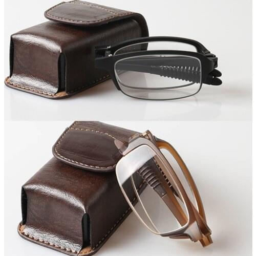 TR90 Folding Reading Glass Spectacles 1.0 1.5 2.0 2.5 3.0 3.5 Diopter Presbyopia Eyeglasses Case R041