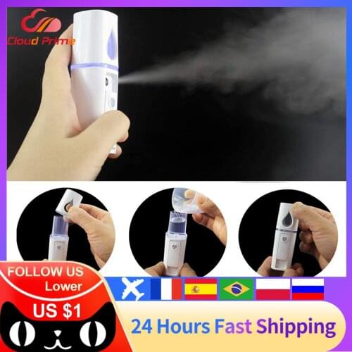 20ML Mini Nano Facial Sprayer Nebulizer Face Steamer Air Humidifier Portable Hydrating Anti-aging Wrinkle Women Beauty Skin Care