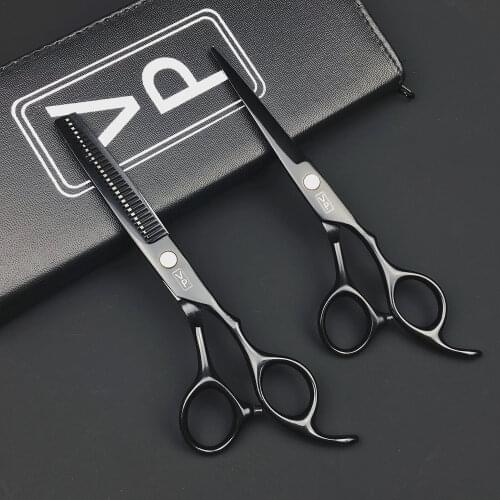6 Inch Japan 440C Steel Hair Scissors Professional Hairdressing Scissors Barber Hair Scissors Set Salon Haircut Thinning Scissor