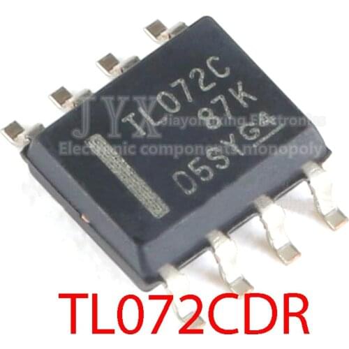 10PCS TL072CDR SOP8 TL072C SOP TL072 SMD 072CDR SOP-8 TL072CDT TL072C