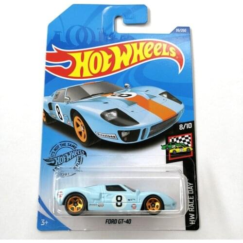 2020-35 Hot Wheels 1:64 Car FORD GT-40 Collector Edition Metal Diecast Model Cars Kids Toys Gift