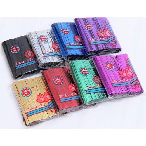 7Colors 1000PCS Wire Metallic Twist Ties For Fruit Bread Baking Package Ligation Lollipop Dessert Sealed Twist Tie Binding Wire