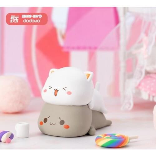 8Pcs Childrenal Mitao Cat Second Generation Lucky Cat Cheap Cute Cat Blind Box Cute Cartoon Doll Hand Office Birthday Gift Toys