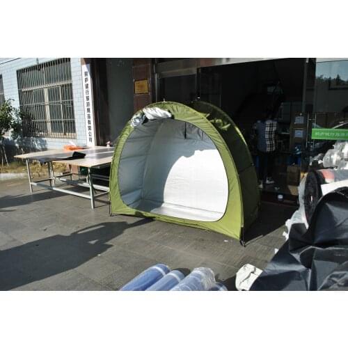 CZX-445 Green Bike Tent Bike Storage Shed tent,Bicycle Storage Shed With Window,Outdoor Storage Shed Tent by 210D Siliver coated