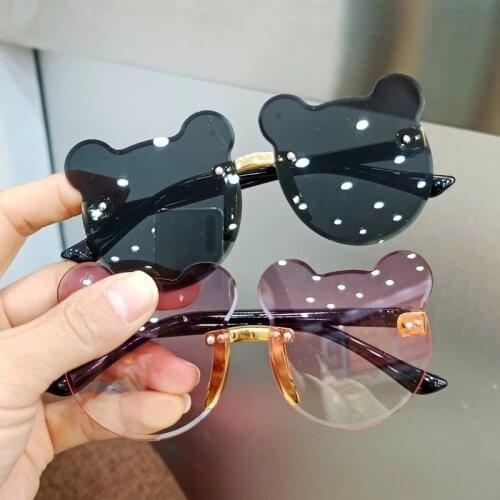 Childrens Sunglasses Fashion Baby Sunglasses Glasses Trendy Girls Boys Vintage UV400 Rimless Polarized Sun Glasses