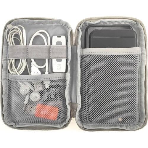 Travel Kit Small Bag Mobile Phone Case Digital Gadget Device USB Cable Data Cable Organizer Travel Inserted Bag Storage Bag