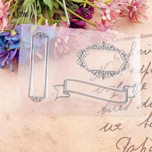 Hot sale ribbon Transparent Clear Stamps / Silicone Seals Roller Stamp for DIY scrapbooking photo album/Card Making
