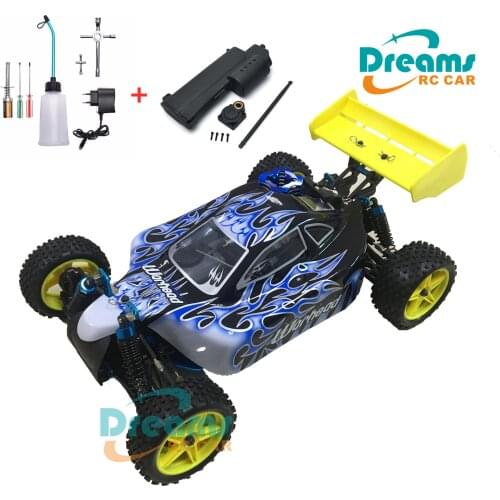 HSP Baja 1/10th Scale Nitro Power Off Road Buggy 4WD RC Hobby Car 94166 With 18cxp Engine 2.4G Radio Control