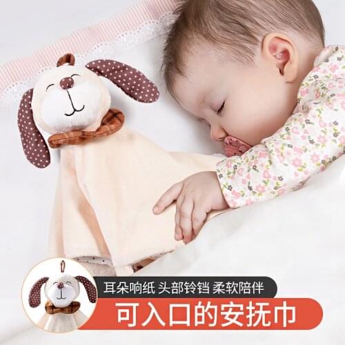 Rabbit Puppy Elephant plush animal baby kawaii sleeping dolls soft toys for infant newborn kids cute interesting cartoon