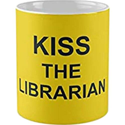 Spikes KISS THE LIBRARIAN Mug Great gift for family and friends