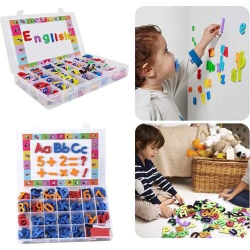 Assorted Colorful Magnetic Alphabet Set Preschool Kids Learning Educational Montessori ABC Letter Puzzles Toy Fridge Magnet