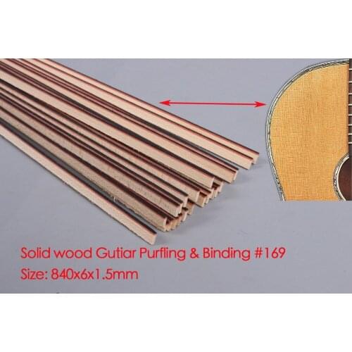 New 25x Guitar Strip Wood Purfling Binding Guitar Body Wood Inlay 840x6x1.5mm