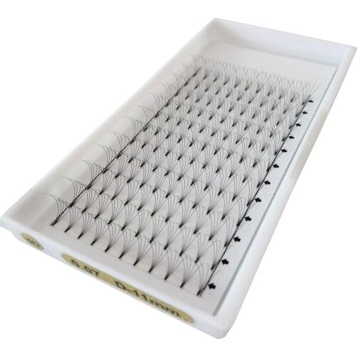 5D 0.07mm D Curl Eyelashes Extension Short Stem Russian Volume Fans Lashes 3 Trays A Lot Faux Mink Lash Extensions