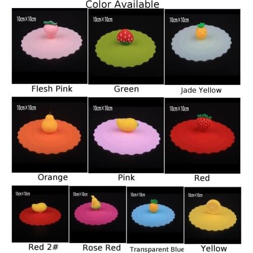 Silicone Anti-Dust Suction Mug Cup Cover Lid Cap No Spill Hot Drink Reusable Cup Cover Leakproof Lids Thermal Insulation Kitchen