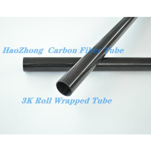 2 pcs 11MM OD x 9MM ID 100% Roll 3k Carbon Fiber tube / Tubing/shaft with 1000mm long , wing tube Quadcopter arm Hexrcopter 11*9