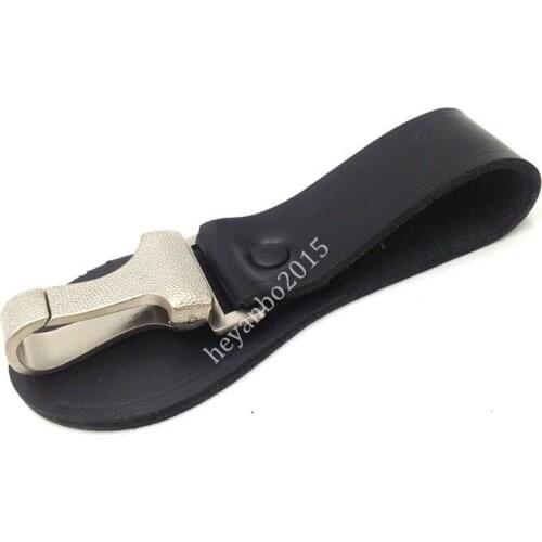 WWII WW2 GERMAN ARMY TYPE A LEATHER BELT LOOP STRAPS LOOP WITH DAGGER SNAP HOOK SOLDIER MILITARY WAR REENACTMENTS EQUIPMENT