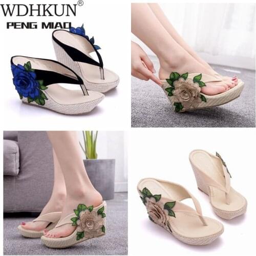 WDHKUN Women's Flip Flops