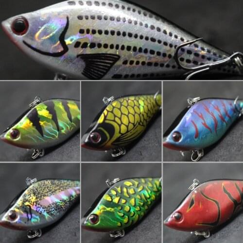 WLure 13g 6cm Inside Foil Reflection Transparent Painting Vivid in Water Tight Wiggle Sinking Lipless Fishing Lure L697