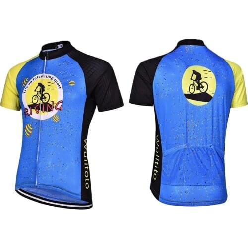 WULITOTO 2021New Short sleeve Bike MTB Cycling Jersey T-Shirt Bicycle Top Shirt For Men