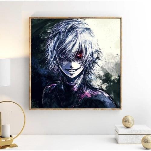 Japanese Poster Tokyo Ghoul Art Prints Original Canvas Artwork 20 x 28 Inches,No Frame