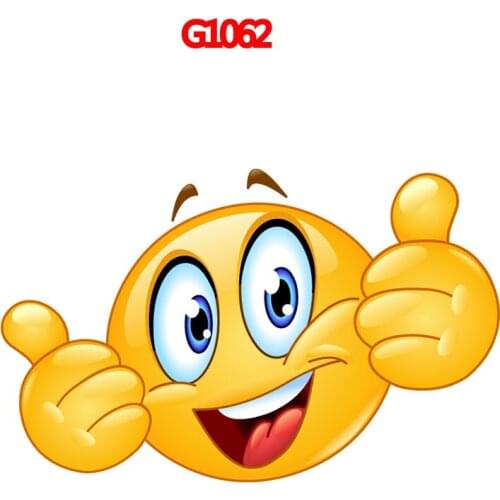 Funny Smiley Auto StickerPVC Auto Sticker Oil Tank Cover Car Styling Custom Sticker