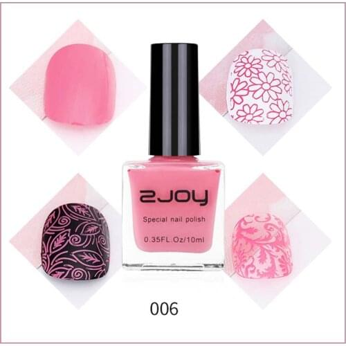 1bottle Metallic Nail Polish DIY Lasting Pigmented Nail Varnish Lacquer Nail Art Stamp Polish Nail Plate Printing Polish GY02