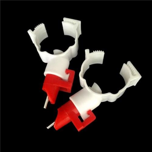 20 Pcs Steel Column Oblique Mouth Chicken Duck Automatic Drinking Fountains Equipment Pipe Diameter 25mm Nipple Drinker