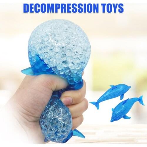2020 Spongy Soft Gel Crushed Granule Ventilation Squeezes Relief Grape Toys Ball Anti-Stress Toy Novelty Toys
