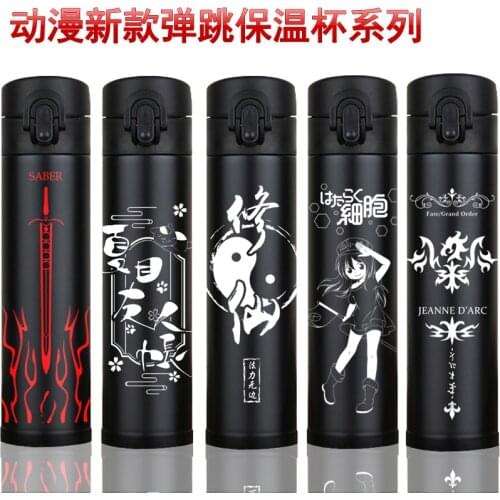 Anime Game Fate/Grand Order FGO Jeanne DArc Alter Stainless Steel Vacuum Bounce Student Thermos Cup Water Cup Xmas Gifts New