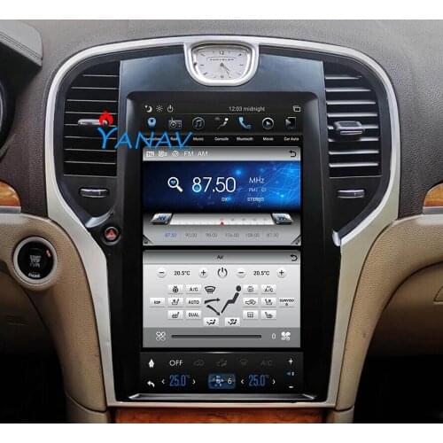 13.3'' car stereo for Chrysler 300C/for Chrysler 300 2013+ Car radio GPS Navigation Android multimedia player Vertical Screen
