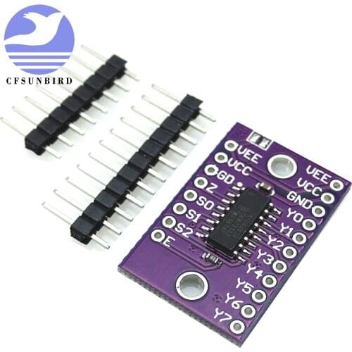CFSUNBIRD 10pcs/lot 74HC4051 8-Channel-Mux CJMCU-4051 8 channel analog multiplexer module