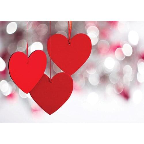 Valentines Day heart-shaped pendant wave dot dot proposal scene photography background photography background